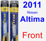 Front Wiper Blade Pack for 2011 Nissan Altima - Assurance