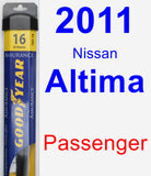 Passenger Wiper Blade for 2011 Nissan Altima - Assurance