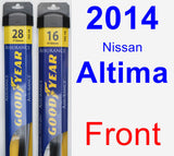 Front Wiper Blade Pack for 2014 Nissan Altima - Assurance