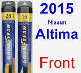 Front Wiper Blade Pack for 2015 Nissan Altima - Assurance