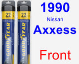 Front Wiper Blade Pack for 1990 Nissan Axxess - Assurance