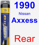 Rear Wiper Blade for 1990 Nissan Axxess - Assurance