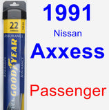 Passenger Wiper Blade for 1991 Nissan Axxess - Assurance