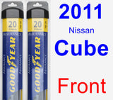 Front Wiper Blade Pack for 2011 Nissan Cube - Assurance