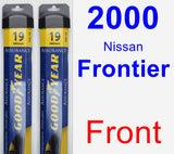 Front Wiper Blade Pack for 2000 Nissan Frontier - Assurance