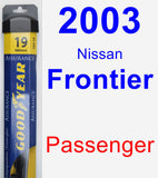 Passenger Wiper Blade for 2003 Nissan Frontier - Assurance