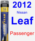 Passenger Wiper Blade for 2012 Nissan Leaf - Assurance