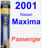 Passenger Wiper Blade for 2001 Nissan Maxima - Assurance