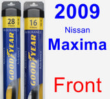 Front Wiper Blade Pack for 2009 Nissan Maxima - Assurance