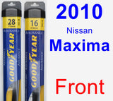 Front Wiper Blade Pack for 2010 Nissan Maxima - Assurance