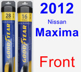 Front Wiper Blade Pack for 2012 Nissan Maxima - Assurance