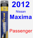 Passenger Wiper Blade for 2012 Nissan Maxima - Assurance