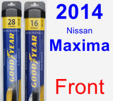 Front Wiper Blade Pack for 2014 Nissan Maxima - Assurance