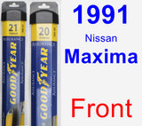 Front Wiper Blade Pack for 1991 Nissan Maxima - Assurance