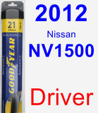 Driver Wiper Blade for 2012 Nissan NV1500 - Assurance