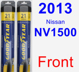 Front Wiper Blade Pack for 2013 Nissan NV1500 - Assurance