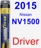 Driver Wiper Blade for 2015 Nissan NV1500 - Assurance