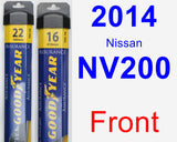 Front Wiper Blade Pack for 2014 Nissan NV200 - Assurance