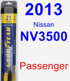 Passenger Wiper Blade for 2013 Nissan NV3500 - Assurance