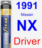 Driver Wiper Blade for 1991 Nissan NX - Assurance