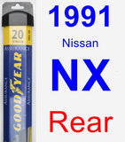 Rear Wiper Blade for 1991 Nissan NX - Assurance
