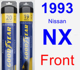 Front Wiper Blade Pack for 1993 Nissan NX - Assurance
