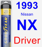 Driver Wiper Blade for 1993 Nissan NX - Assurance