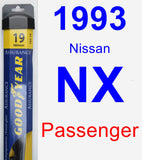 Passenger Wiper Blade for 1993 Nissan NX - Assurance