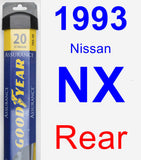 Rear Wiper Blade for 1993 Nissan NX - Assurance