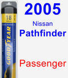 Passenger Wiper Blade for 2005 Nissan Pathfinder - Assurance