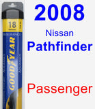 Passenger Wiper Blade for 2008 Nissan Pathfinder - Assurance