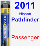 Passenger Wiper Blade for 2011 Nissan Pathfinder - Assurance