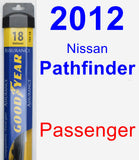 Passenger Wiper Blade for 2012 Nissan Pathfinder - Assurance