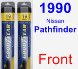 Front Wiper Blade Pack for 1990 Nissan Pathfinder - Assurance