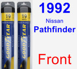 Front Wiper Blade Pack for 1992 Nissan Pathfinder - Assurance