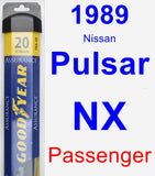 Passenger Wiper Blade for 1989 Nissan Pulsar NX - Assurance