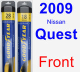 Front Wiper Blade Pack for 2009 Nissan Quest - Assurance