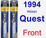 Front Wiper Blade Pack for 1994 Nissan Quest - Assurance