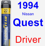 Driver Wiper Blade for 1994 Nissan Quest - Assurance