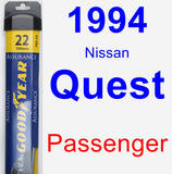 Passenger Wiper Blade for 1994 Nissan Quest - Assurance