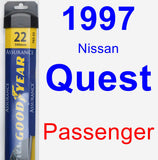 Passenger Wiper Blade for 1997 Nissan Quest - Assurance