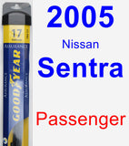 Passenger Wiper Blade for 2005 Nissan Sentra - Assurance