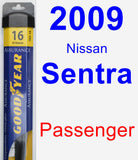 Passenger Wiper Blade for 2009 Nissan Sentra - Assurance