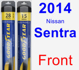Front Wiper Blade Pack for 2014 Nissan Sentra - Assurance