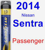 Passenger Wiper Blade for 2014 Nissan Sentra - Assurance