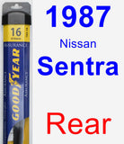 Rear Wiper Blade for 1987 Nissan Sentra - Assurance