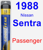 Passenger Wiper Blade for 1988 Nissan Sentra - Assurance