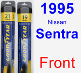 Front Wiper Blade Pack for 1995 Nissan Sentra - Assurance