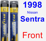 Front Wiper Blade Pack for 1998 Nissan Sentra - Assurance