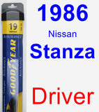 Driver Wiper Blade for 1986 Nissan Stanza - Assurance